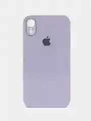 Лавандовый чехол для iPhone XR, силиконовый, со стеклянной панелью
