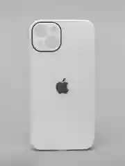 Чехол силиконовый со стеклянной панелью для iPhone 13