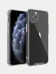 Прозрачный чехол для iPhone, Айфон 11, 12, 13, 14, 15, Pro, Max, защита углов и камеры