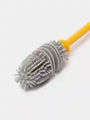 Желтый ершик кухонный для мытья посуды с узким горлышком