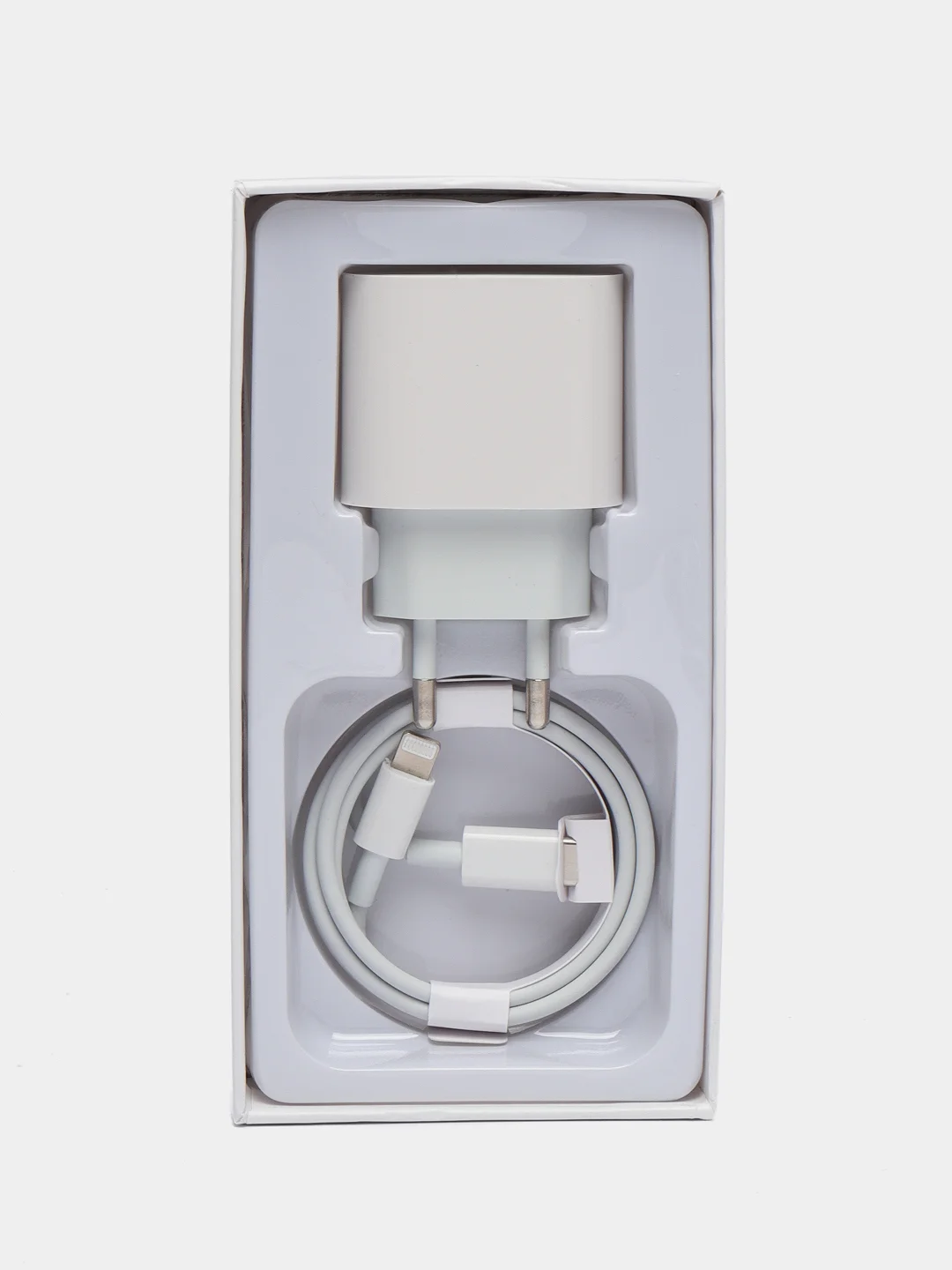 Быстрая зарядка для айфона / Блок для iphone 20W + кабель type-C Lightning / СЗУ