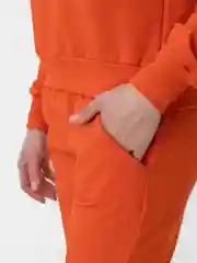 Оранжевый костюм с шортами женский