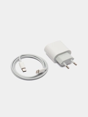 Зарядное устройство для iPhone 20W, блок питания Apple Type-C 20W + кабель Type-C/Lighning