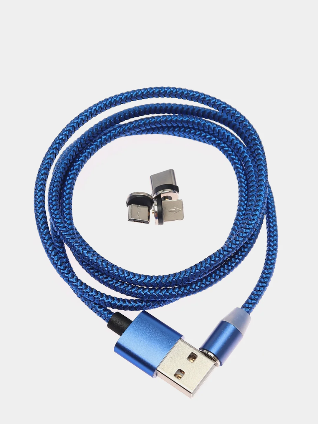 Золотой магнитный кабель для зарядки, коннекторы MicroUSB, Type-C, iPhone Lightning по отдельности