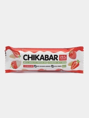 Батончик глазированный с начинкой CHIKALAB "Клубника со сливками", 60 г