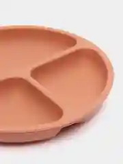 Медный тарелка детская силиконовая, секционная