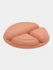 Медный тарелка детская силиконовая, секционная