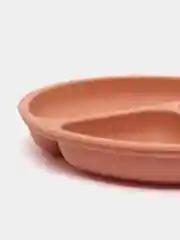 Медный тарелка детская силиконовая, секционная
