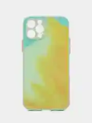 Лайм чехол стеклянный с силиконовыми краями на IPHONE 12 Pro