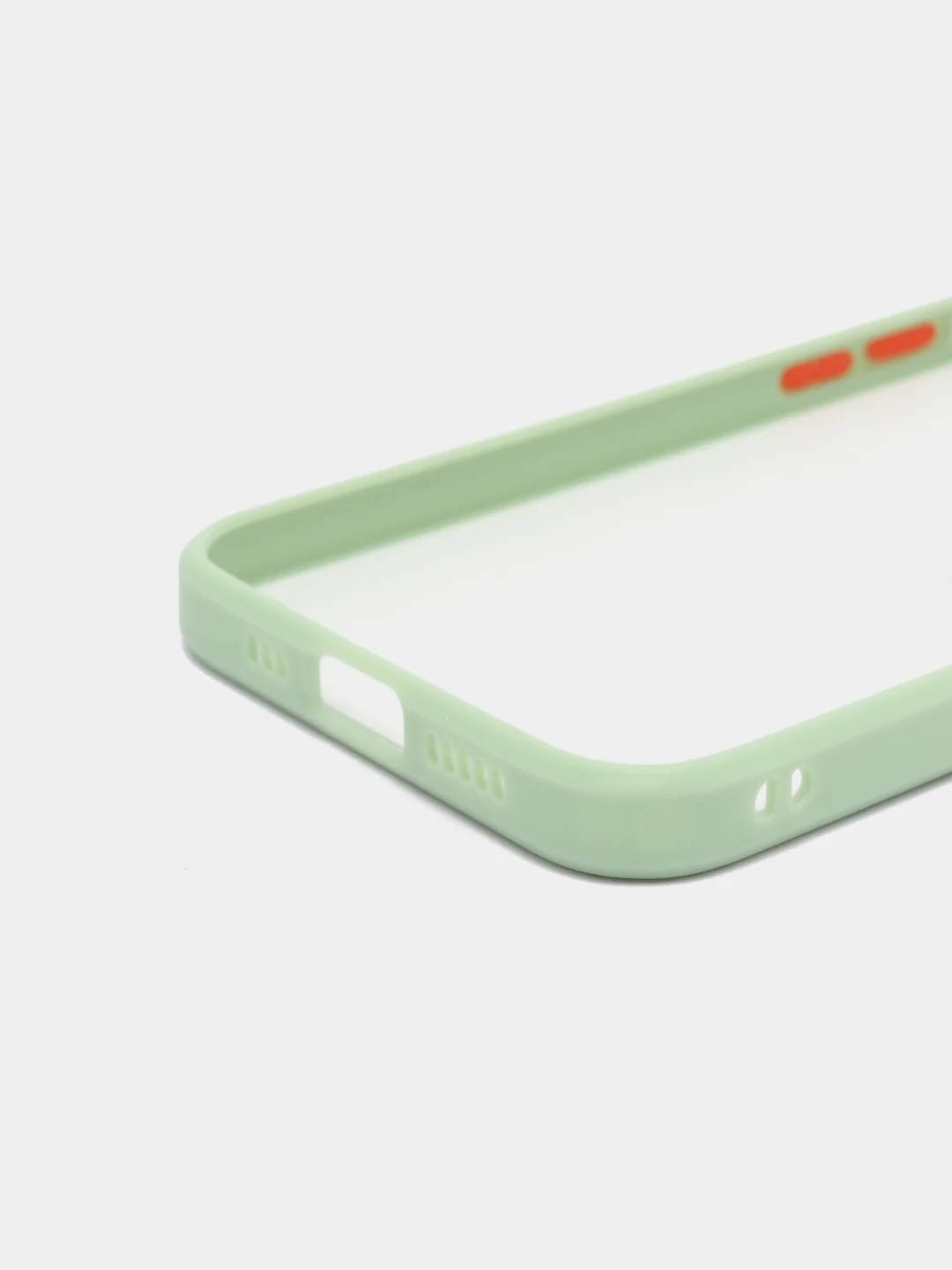Лайм чехол стеклянный с силиконовыми краями на IPHONE 12 Pro