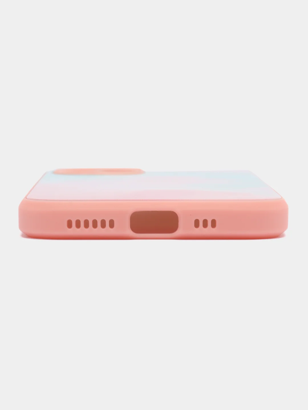 Пудровый чехол стеклянный с силиконовыми краями на IPHONE 11 Pro