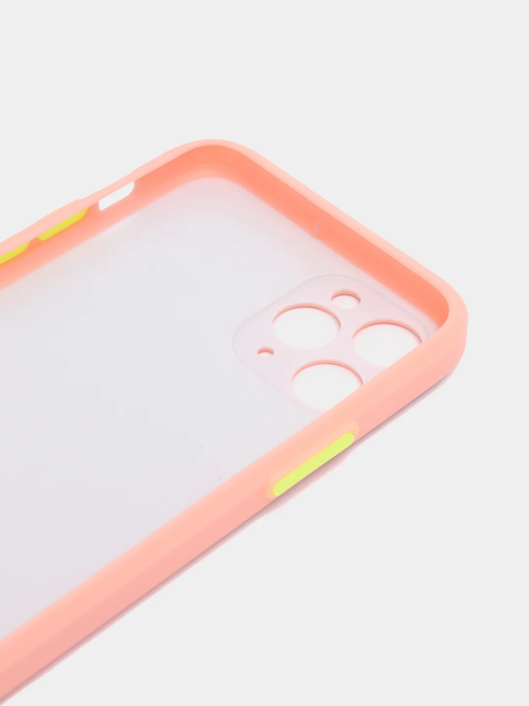 Пудровый чехол стеклянный с силиконовыми краями на IPHONE 11 Pro