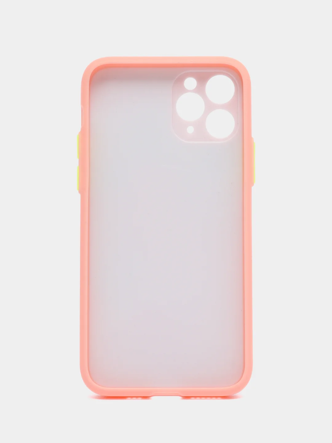 Пудровый чехол стеклянный с силиконовыми краями на IPHONE 11 Pro