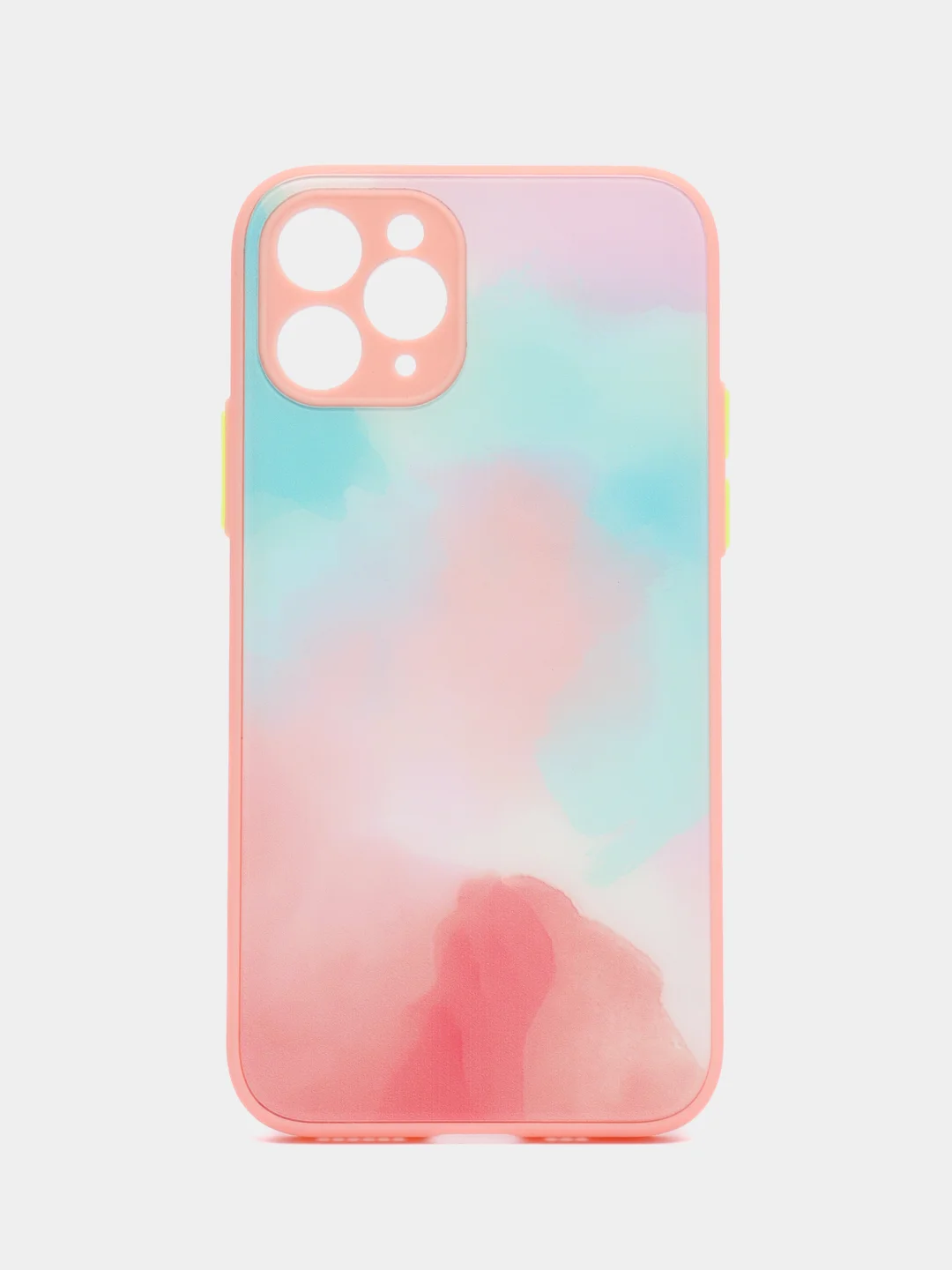Пудровый чехол стеклянный с силиконовыми краями на IPHONE 11 Pro