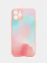 Пудровый чехол стеклянный с силиконовыми краями на IPHONE 11 Pro