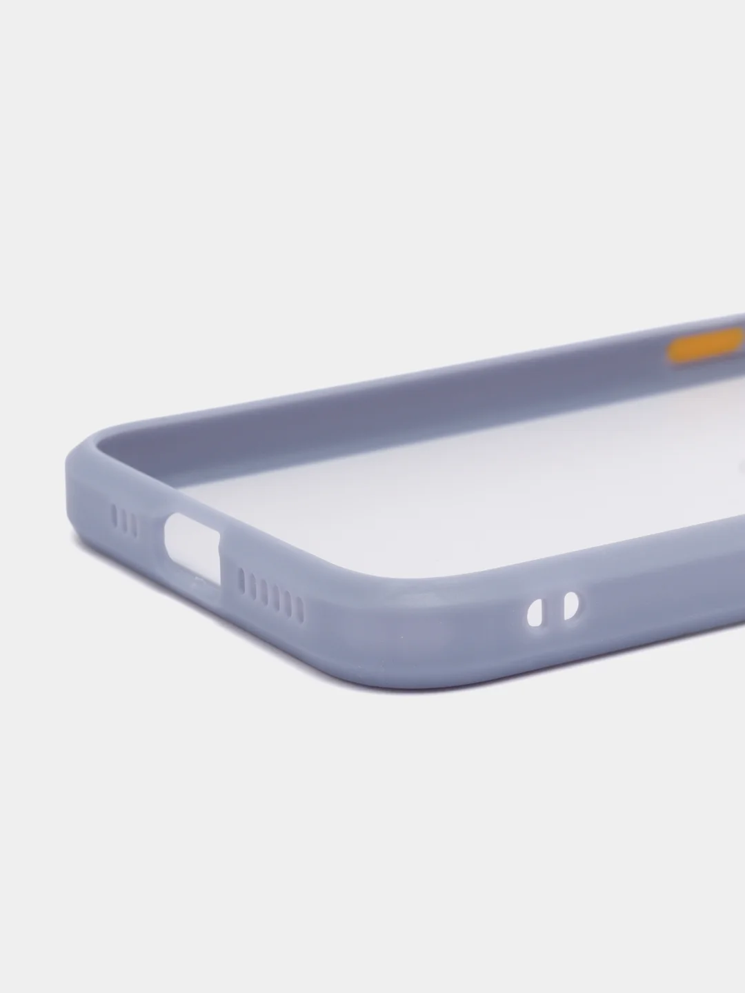 Фиолетовый чехол стеклянный с силиконовыми краями на IPHONE 11 Pro