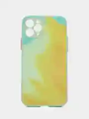 Лайм чехол стеклянный с силиконовыми краями на IPHONE 11 Pro