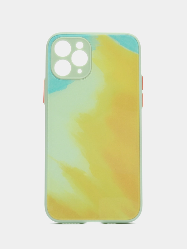 Чехол стеклянный с силиконовыми краями на IPHONE 11 Pro