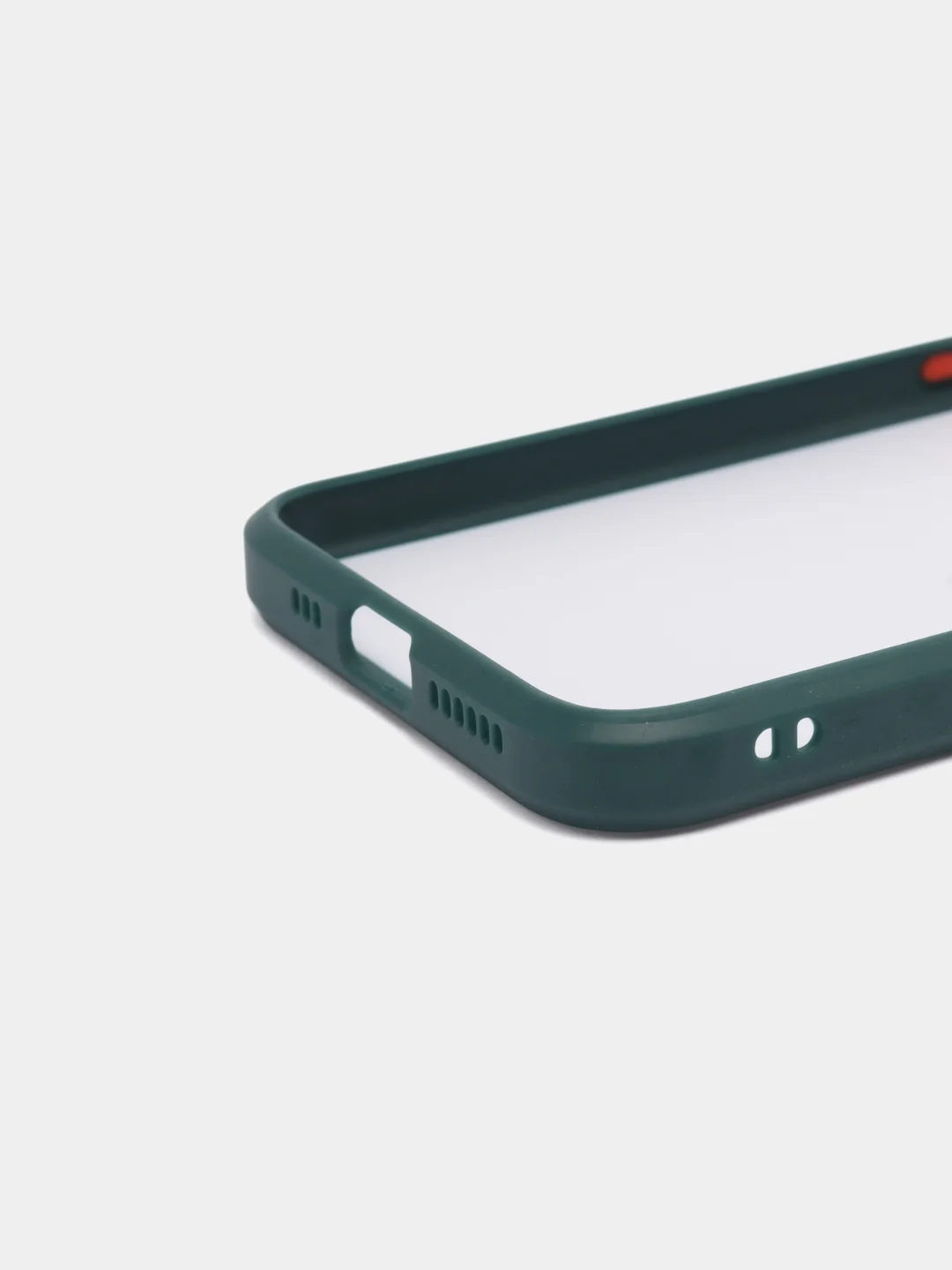 Тёмно-бирюзовый чехол стеклянный с силиконовыми краями на IPHONE 11 Pro