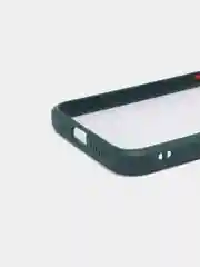 Тёмно-бирюзовый чехол стеклянный с силиконовыми краями на IPHONE 11 Pro