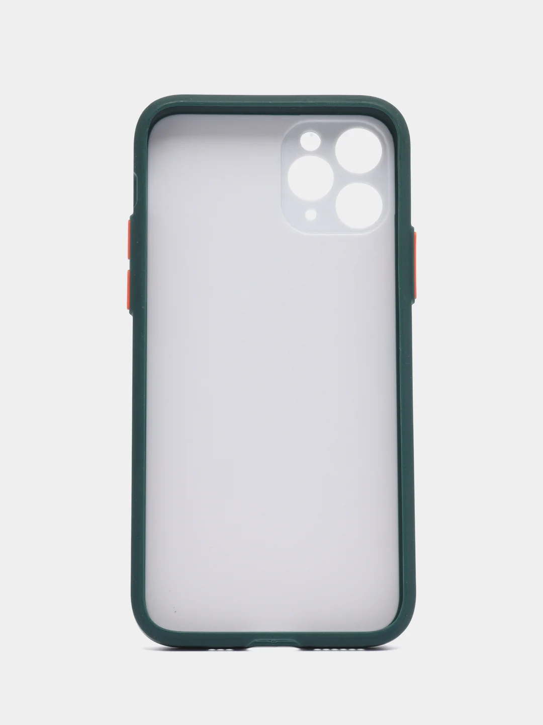 Тёмно-бирюзовый чехол стеклянный с силиконовыми краями на IPHONE 11 Pro
