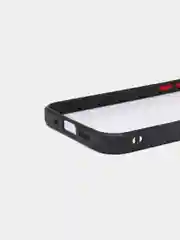 Тёмно-розовый чехол стеклянный с силиконовыми краями на IPHONE 12 Pro
