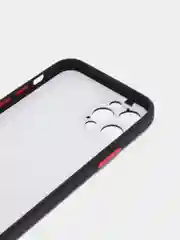 Тёмно-розовый чехол стеклянный с силиконовыми краями на IPHONE 12 Pro