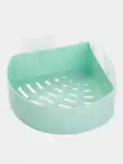 Зеленый полка для ванной комнаты угловая