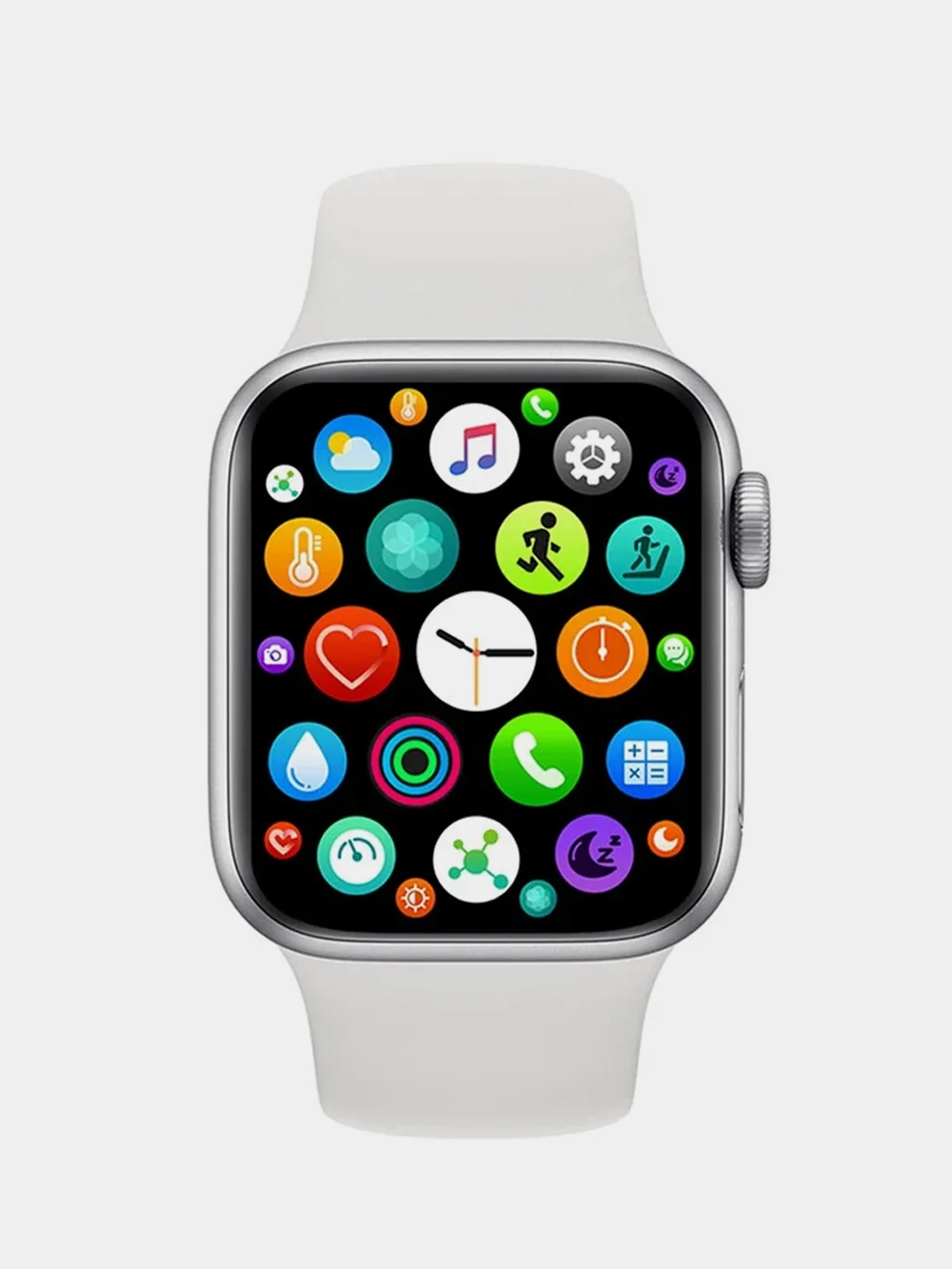 Серебряный умные часы Smart Watch X7 Mini