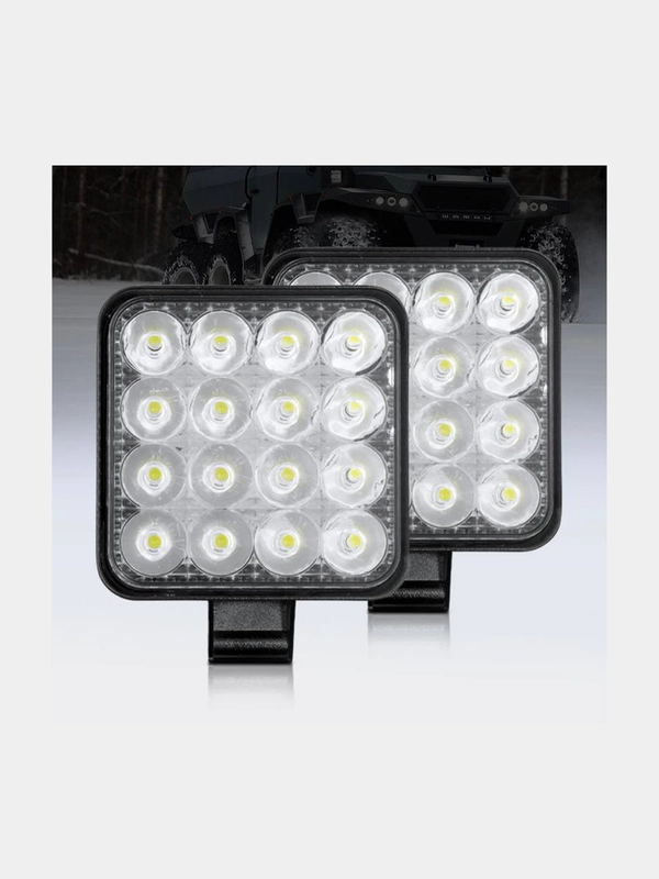 LED ФСО МИНИ Лампа автомобильная. Фара светодиодная (48Вт /вспышки ФСО ) авто свет