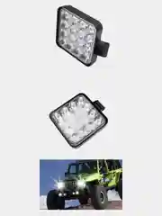 Белый led ФСО МИНИ Лампа автомобильная. Фара светодиодная (48Вт /вспышки ФСО ) авто свет