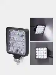 Белый линзованная вспышка ФСО LED, Стробоскоп для авто, светодиодная лампа 11х11 см (1 - 4 шт)