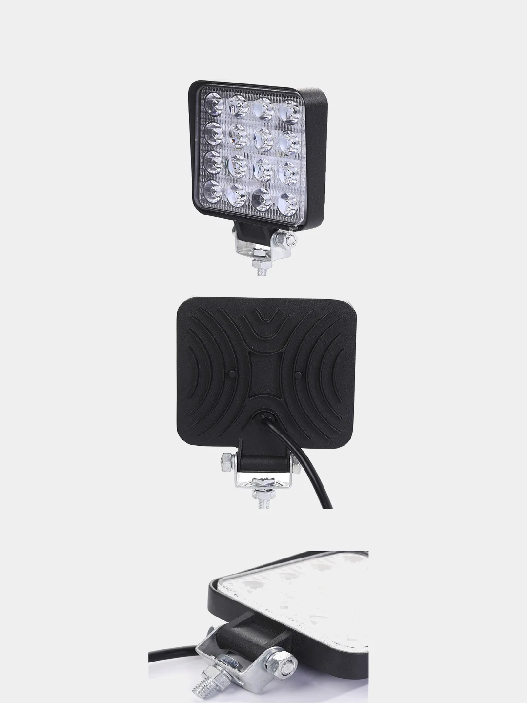 Белый линзованная вспышка ФСО LED, Стробоскоп для авто, светодиодная лампа 11х11 см (1 - 4 шт)