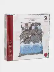 Бирюзовый комплект постельного белья, хлопок, 2-спальный, 1.5-спальный, евро