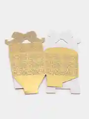 Золотой коробка подарочная, самосборная, 9,5 х 9,5 х 8,5