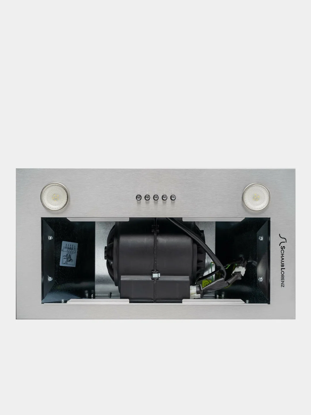 Серебряный вытяжка полновстраиваемая Schaub Lorenz SLD EE5004, 50 см, нержавеющая сталь
