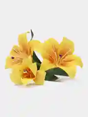 Белый искусственные цветы "Лилия"