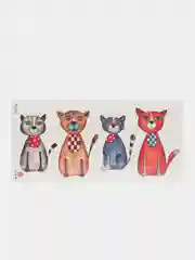 Коралловый временная переводная татуировка "Микс", 19 х 9 см