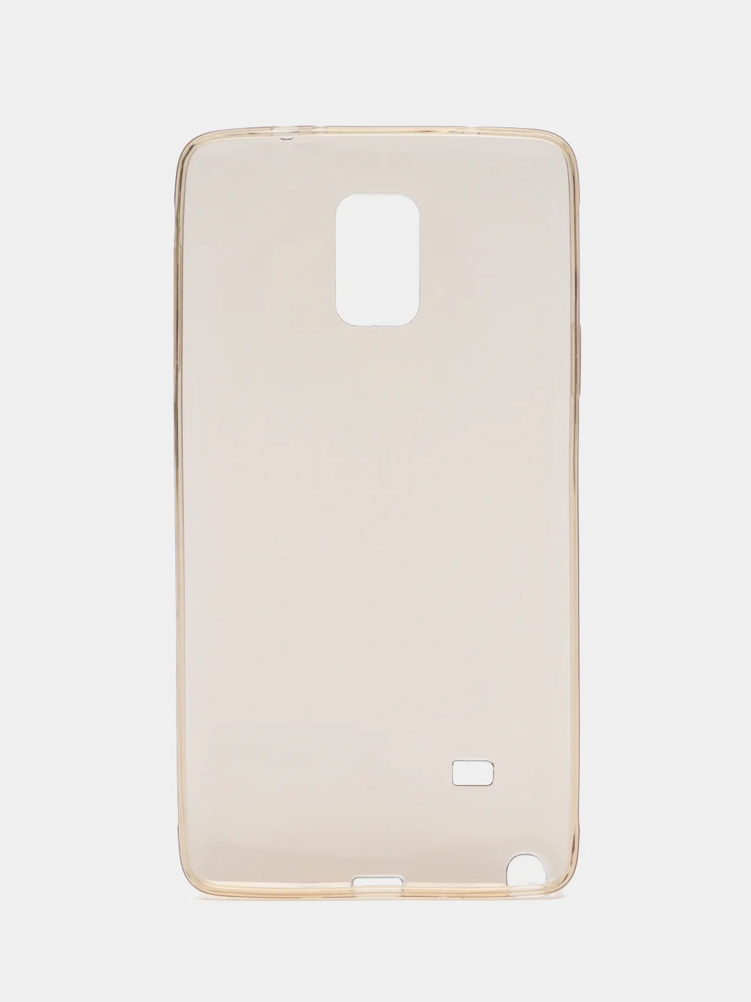 Золотой силиконовый чехол на Samsung Galaxy Note 4