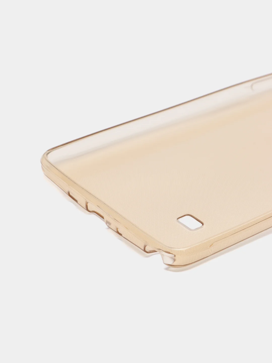 Золотой силиконовый чехол на Samsung Galaxy Note 4