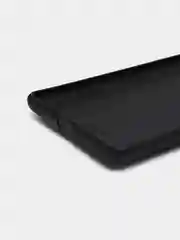 Черный чехол силиконовый с кожаной вставкой на Nokia 8