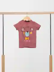 Бордовый футболка на мальчика, 1 год