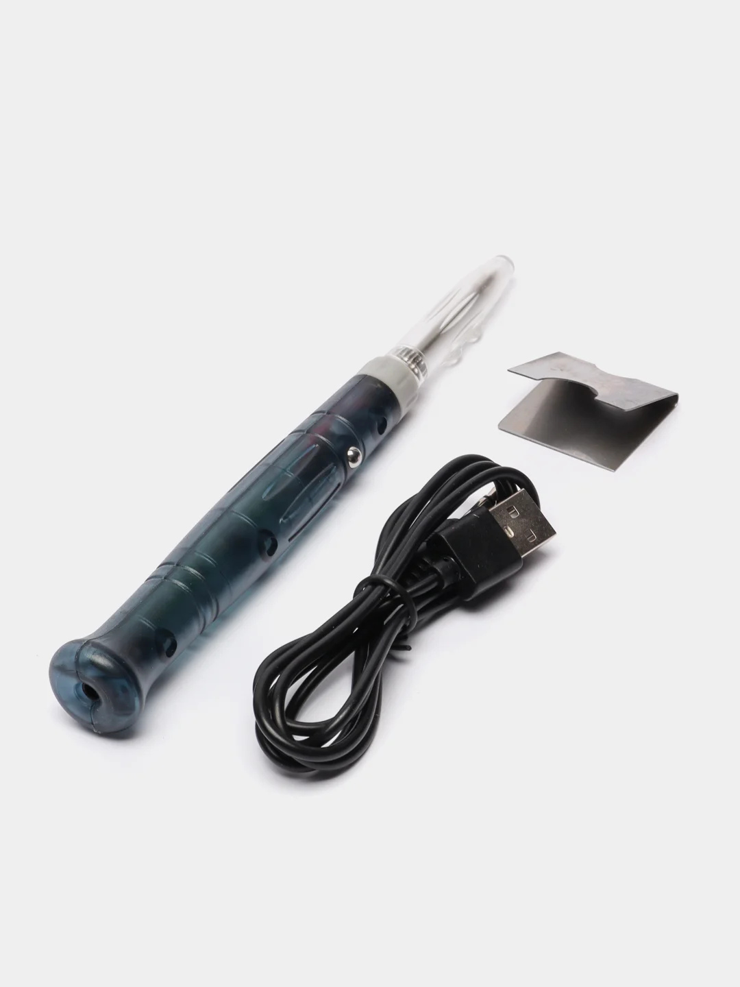 Портативный мини-электрический паяльник USB 5В/8Вт (подставка, кабель, колпачок и припой)