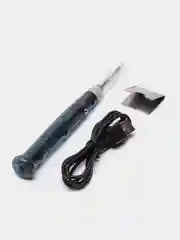 Портативный мини-электрический паяльник USB 5В/8Вт (подставка, кабель, колпачок и припой)