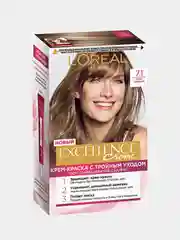 LOreal Paris Стойкая крем-краска для волос "Excellence", оттенок 7.1, Русый пепельный
