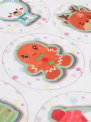 Фетр с рисунком "Новогодний", разные картинки