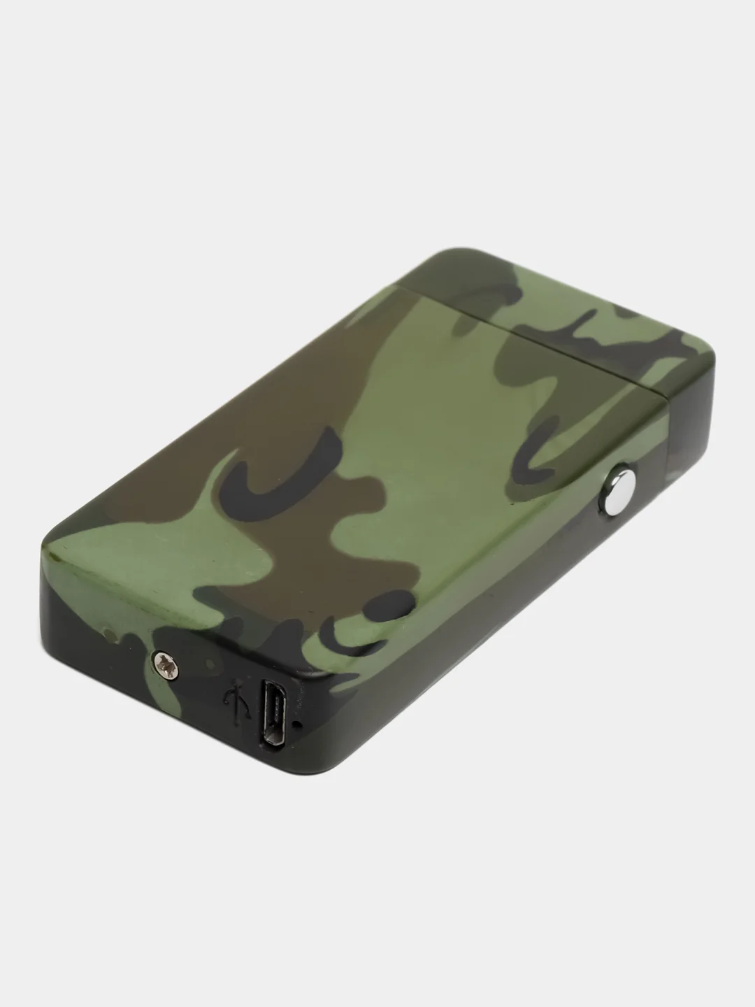 Зажигалка электронная в подарочной коробке, дуговая, USB, цвет хаки, 3.5 х 7 см