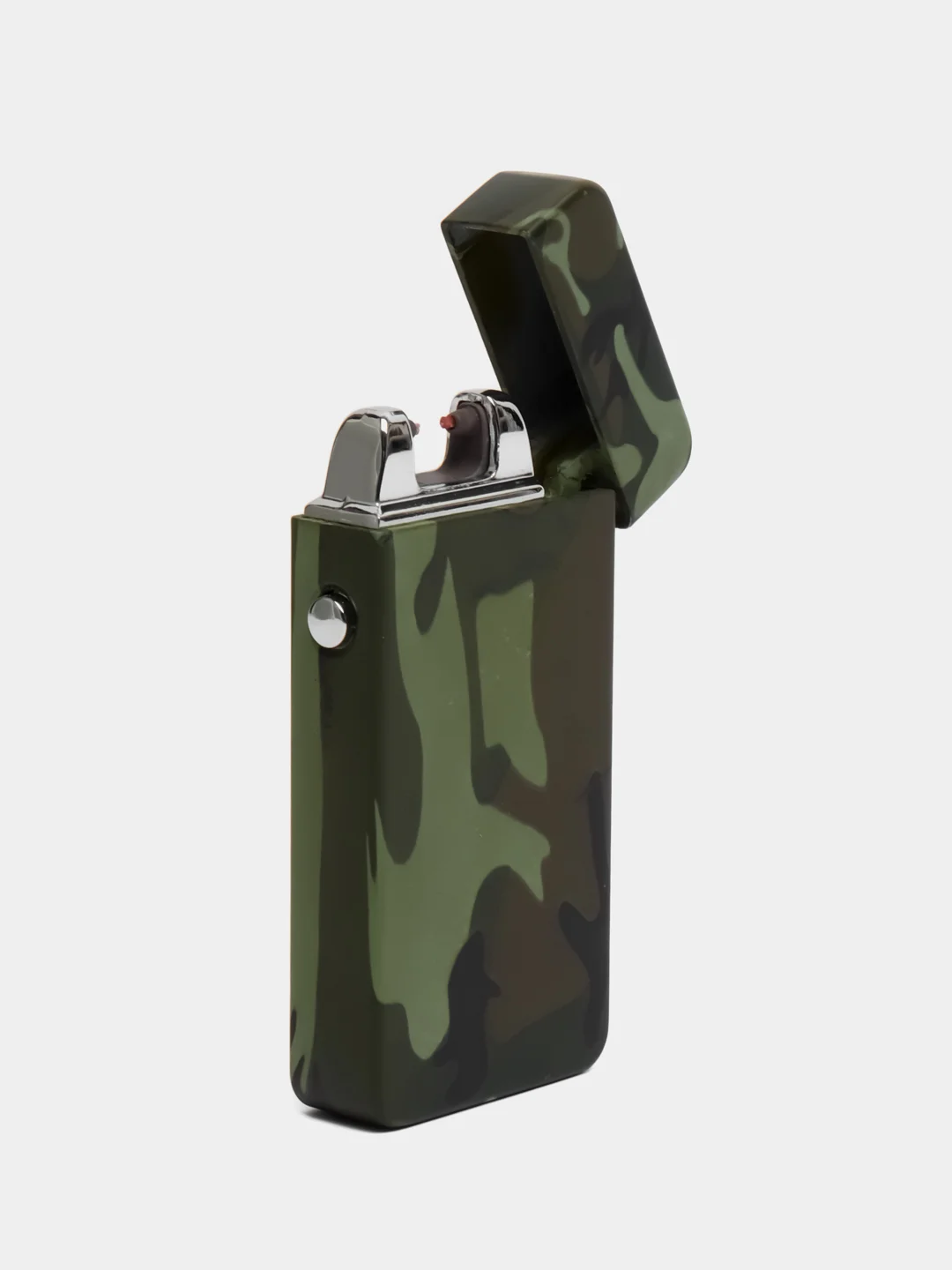 Зажигалка электронная в подарочной коробке, дуговая, USB, цвет хаки, 3.5 х 7 см