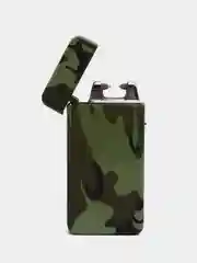 Зажигалка электронная в подарочной коробке, дуговая, USB, цвет хаки, 3.5 х 7 см