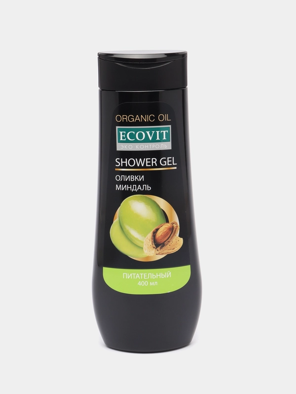 Гель для душа Organic oil ECO and VIT, питательный, оливки и миндаль, 400 мл
